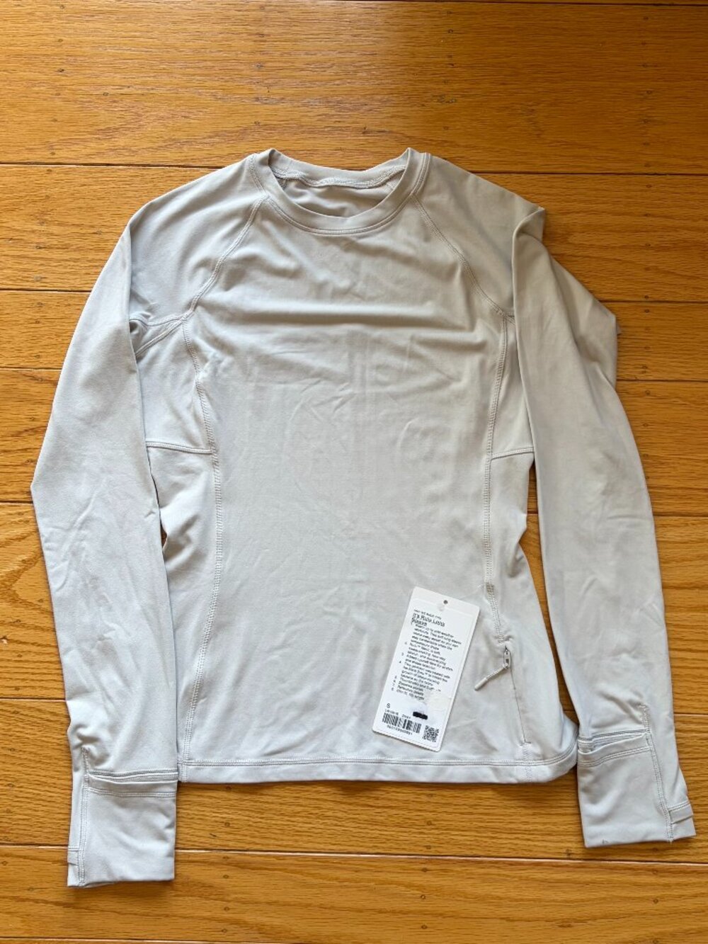 Lululemon It's Rulu Long Sleeve Shirt Updated Size Small Dove Gray